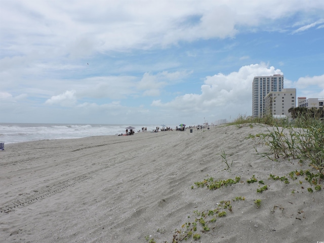 2500 N Ocean Blvd Unit 709, North Myrtle Beach, SC 29582 - view of yard with view of water and beach