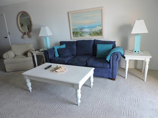 2500 N Ocean Blvd Unit 709, North Myrtle Beach, SC 29582 - view of carpeted living room
