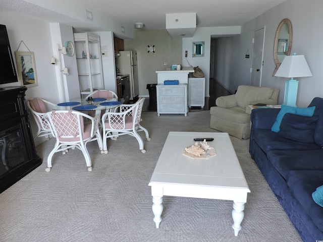 2500 N Ocean Blvd Unit 709, North Myrtle Beach, SC 29582 - view of carpeted living room