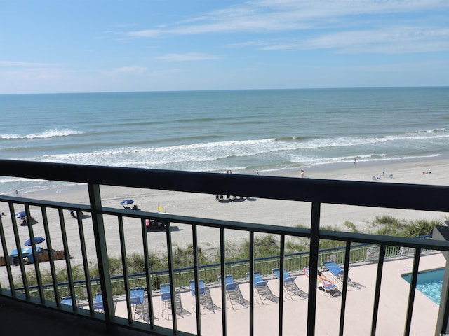 2500 N Ocean Blvd Unit 709, North Myrtle Beach, SC 29582 - water view with local beach