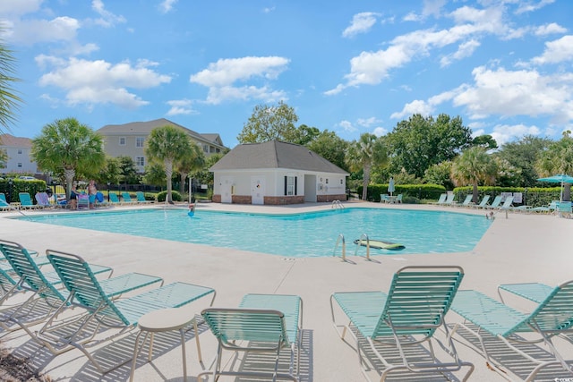 5801 Oyster Catcher Dr Unit 324, North Myrtle Beach, SC 29582 - community pool featuring a patio area