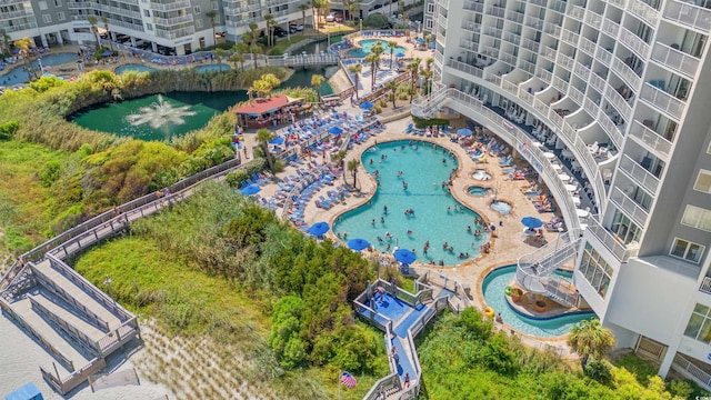 158 Seawatch Dr Unit 910, Myrtle Beach, SC 29572 - aerial view of a pool