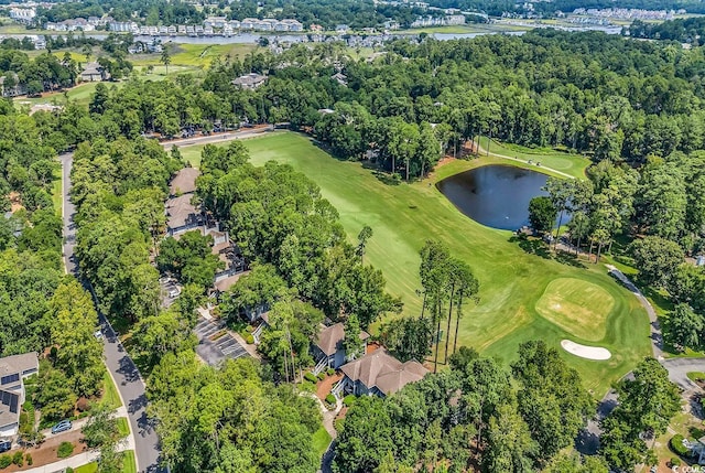 1221 Tidewater Dr Unit 911, North Myrtle Beach, SC 29582 - aerial view of property and surrounding area featuring a golf club and nearby suburban area