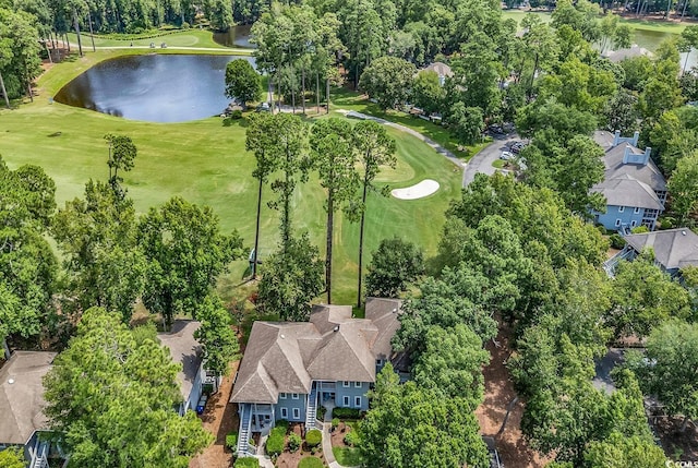 1221 Tidewater Dr Unit 911, North Myrtle Beach, SC 29582 - drone / aerial view of a nearby body of water and a golf club