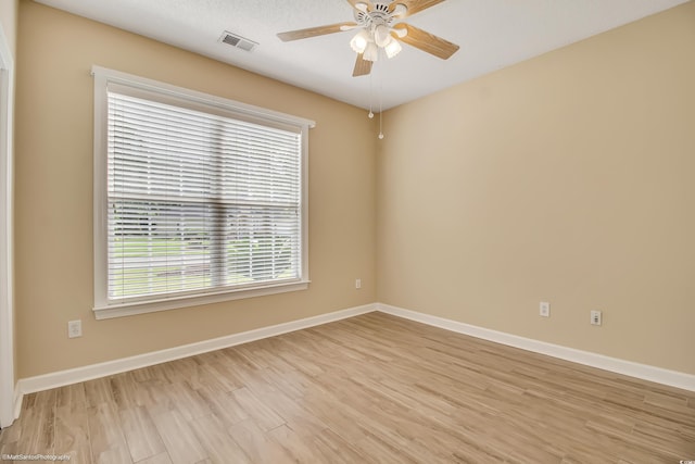 2901 Whooping Crane Dr, North Myrtle Beach, SC 29582 - spare room featuring a ceiling fan and light wood finished floors