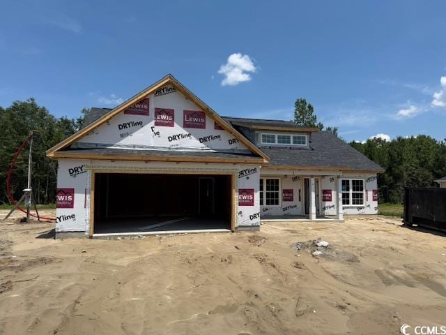 3180 Wayside Rd, Conway, SC 29527 - unfinished property featuring a garage