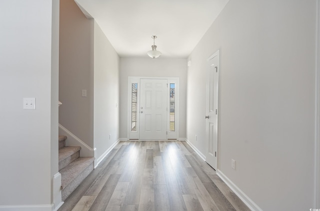 442 Lifestyle Ct, Surfside Beach, SC 29575 - entryway with wood finished floors and stairway