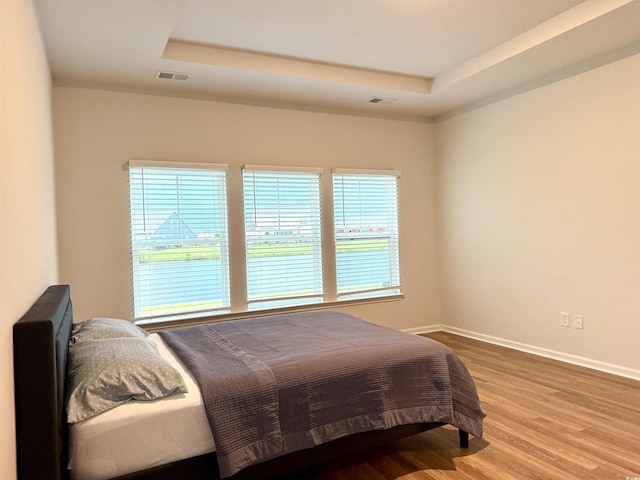 3085 Sistine St, Myrtle Beach, SC 29579 - bedroom with a tray ceiling and wood finished floors