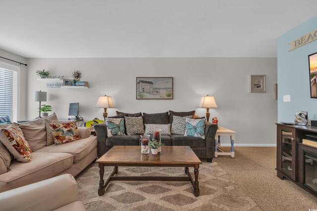 1500 Cenith Dr Unit E302, North Myrtle Beach, SC 29582 - living room with light colored carpet and baseboards