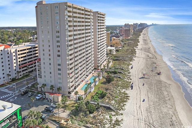 1625 S Ocean Blvd Unit 107, North Myrtle Beach, SC 29582 - view of apartment building / complex with view of water and beach