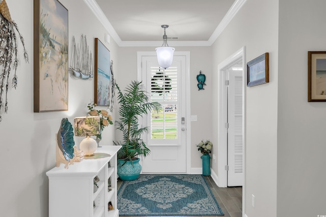 2766 Stellar Loop, Myrtle Beach, SC 29577 - entrance foyer featuring wood finished floors and ornamental molding