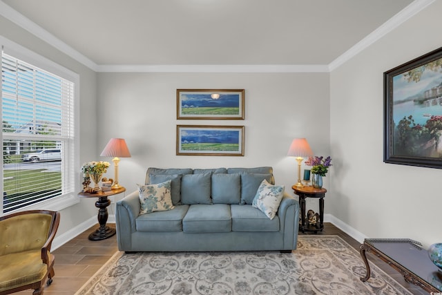 2766 Stellar Loop, Myrtle Beach, SC 29577 - living area featuring crown molding and wood finish floors