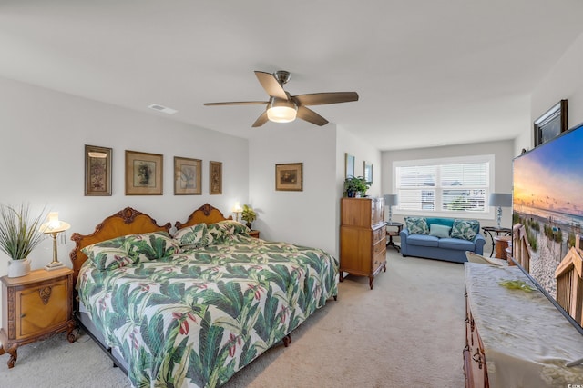 2766 Stellar Loop, Myrtle Beach, SC 29577 - bedroom featuring light colored carpet and a ceiling fan