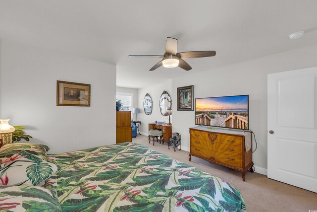 2766 Stellar Loop, Myrtle Beach, SC 29577 - bedroom featuring light colored carpet and ceiling fan