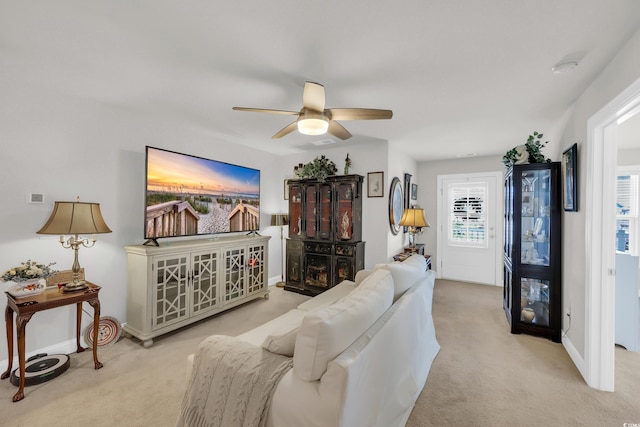 2766 Stellar Loop, Myrtle Beach, SC 29577 - living area featuring carpet and ceiling fan
