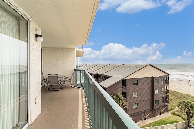102 N Ocean Blvd Unit 508, North Myrtle Beach, SC 29582 - balcony with view of water and beach