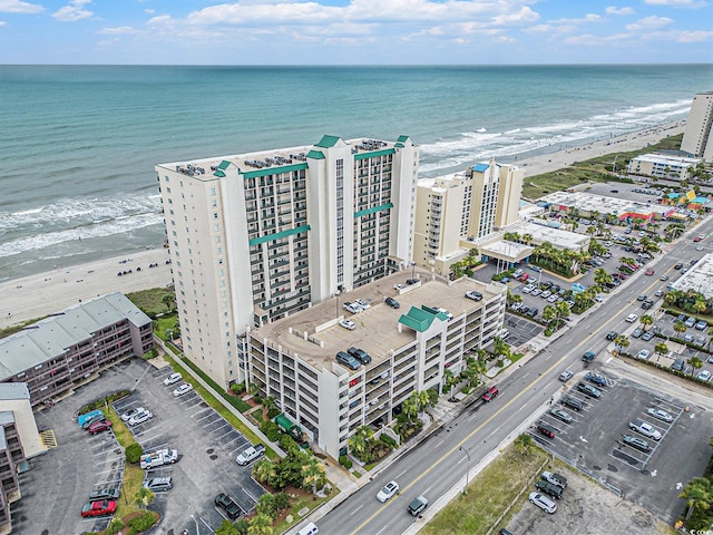 102 N Ocean Blvd Unit 508, North Myrtle Beach, SC 29582 - drone / aerial view of expansive beach and apartment complex / building