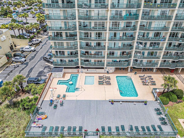 102 N Ocean Blvd Unit 508, North Myrtle Beach, SC 29582 - drone / aerial view of a pool