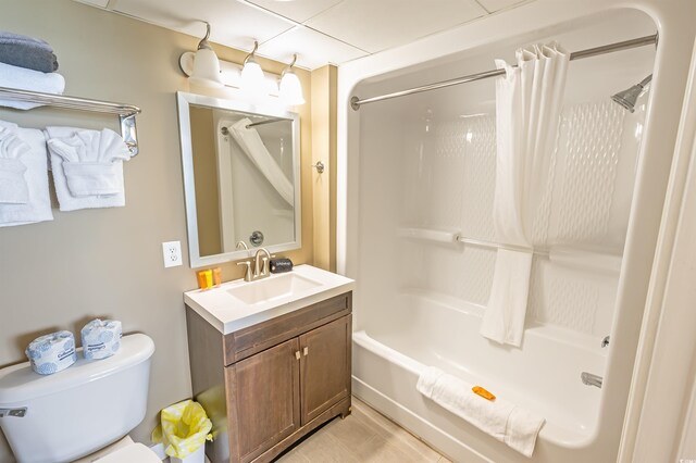2000 N Ocean Blvd Unit 1117, Myrtle Beach, SC 29577 - full bathroom featuring vanity, shower / bathtub combination with curtain, and tile patterned flooring