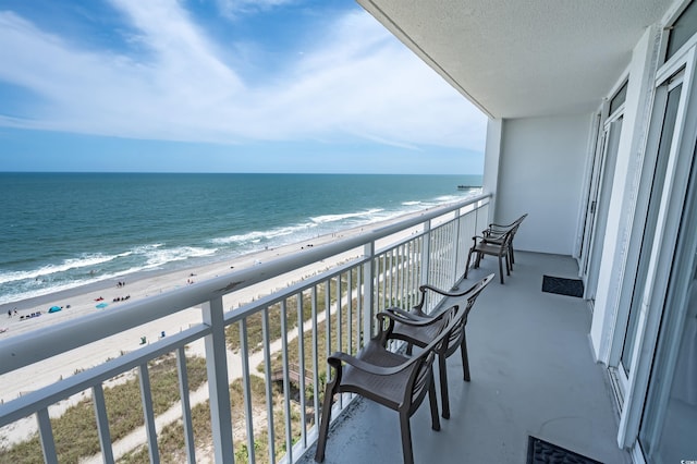 2000 N Ocean Blvd Unit 1117, Myrtle Beach, SC 29577 - balcony with view of water and beach