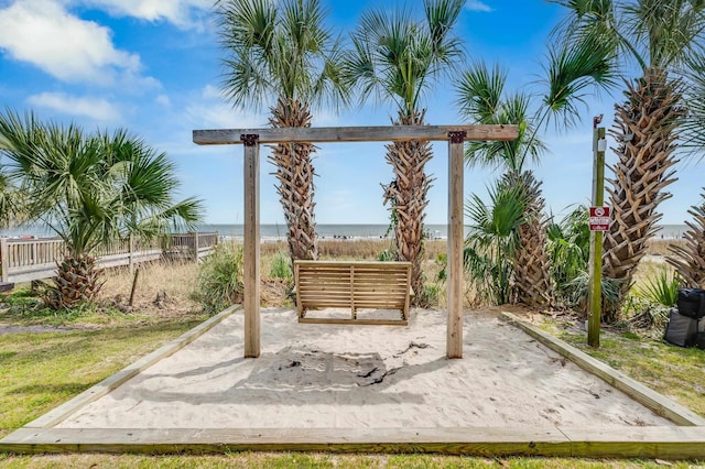 2000 N Ocean Blvd Unit 1117, Myrtle Beach, SC 29577 - view of patio / terrace featuring a water view