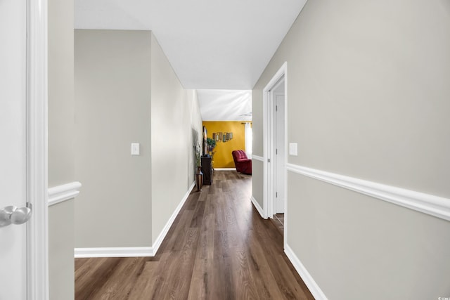 209 Chickasaw Ln, Myrtle Beach, SC 29579 - corridor featuring wood finished floors and baseboards