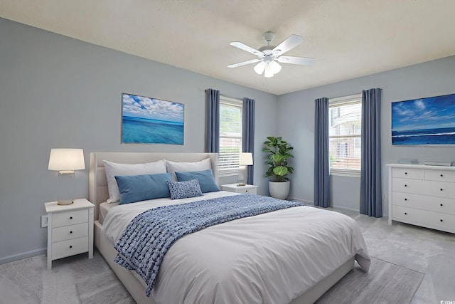 3916 Quail Cir, Myrtle Beach, SC 29579 - bedroom with light carpet and ceiling fan