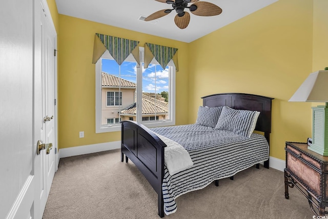 2180 Waterview Dr Unit 647, North Myrtle Beach, SC 29582 - carpeted bedroom featuring baseboards and ceiling fan