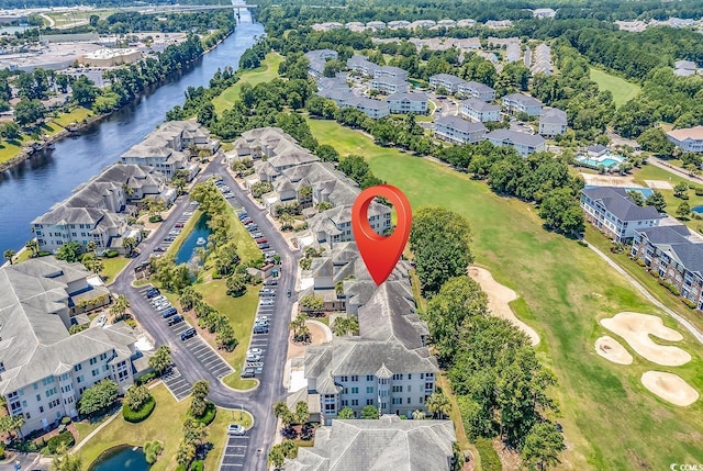 2180 Waterview Dr Unit 647, North Myrtle Beach, SC 29582 - aerial overview of property's location featuring a large body of water and nearby suburban area