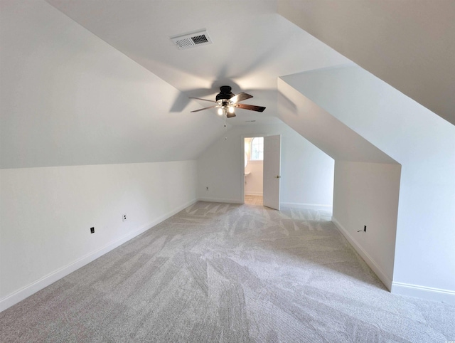 25 Deloach Trl, Pawleys Island, SC 29585 - bonus room with ceiling fan, light carpet, and vaulted ceiling