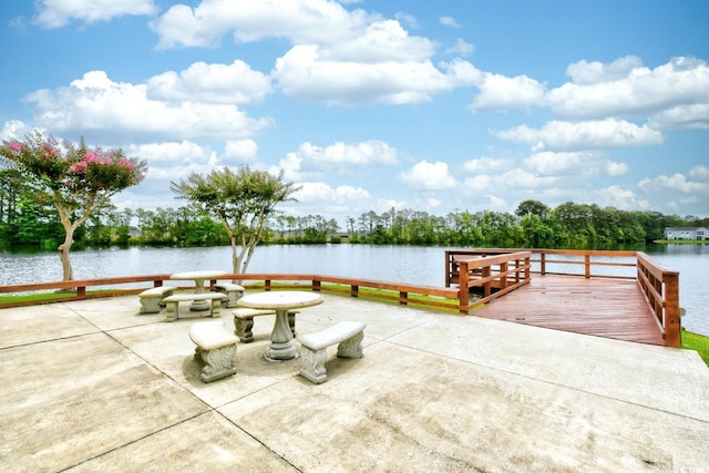 2187 Clearwater Dr Unit H, Surfside Beach, SC 29575 - view of patio with a water view