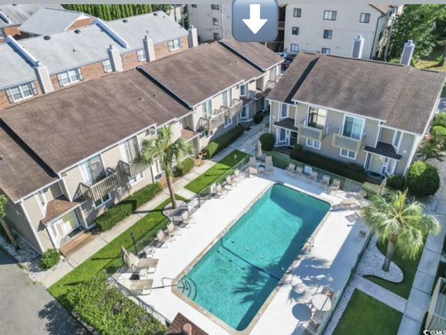405 77th Ave N Unit 5, Myrtle Beach, SC 29572 - aerial view of a pool area