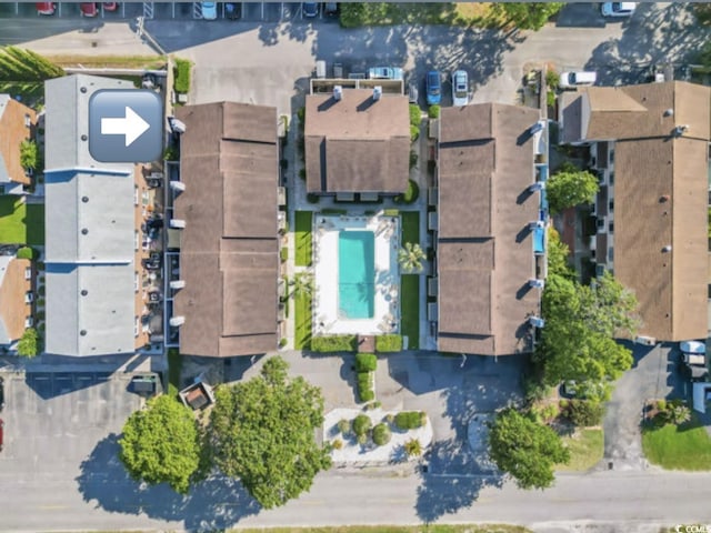 405 77th Ave N Unit 5, Myrtle Beach, SC 29572 - aerial view of property and surrounding area with a pool