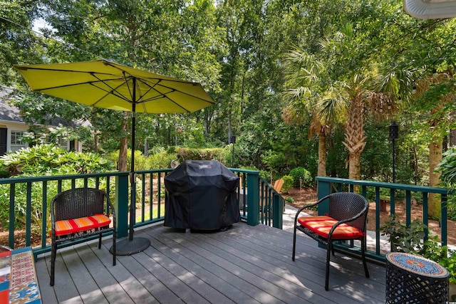 60 Springtime Ct, Murrells Inlet, SC 29576 - deck with a grill