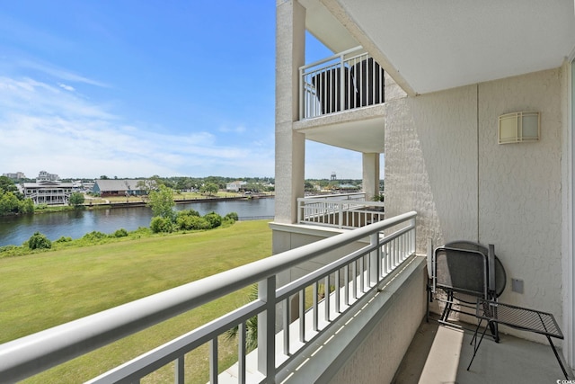 2151 Bridgeview Ct Unit 3-404, North Myrtle Beach, SC 29582 - balcony featuring a water view
