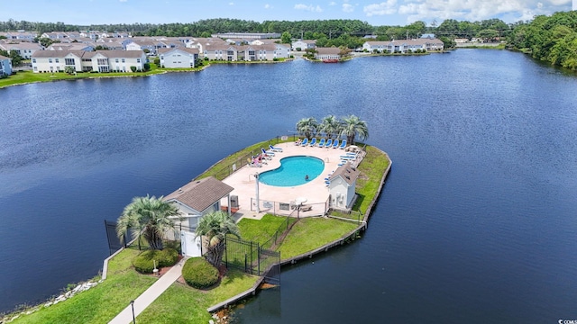 2122 Clearwater Dr Unit C, Surfside Beach, SC 29575 - aerial view of a nearby body of water and a pool