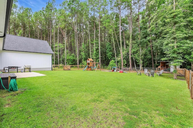 141 Evans Branch Ct, Galivants Ferry, SC 29544 - view of yard featuring a playground