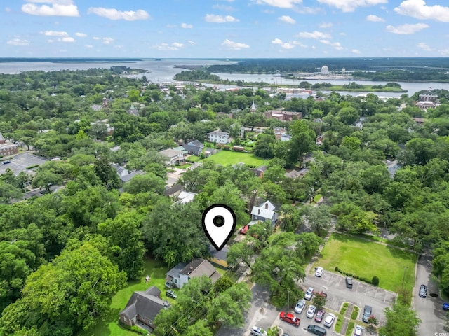 414 King St, Georgetown, SC 29440 - drone / aerial view of a large body of water and a tree filled landscape