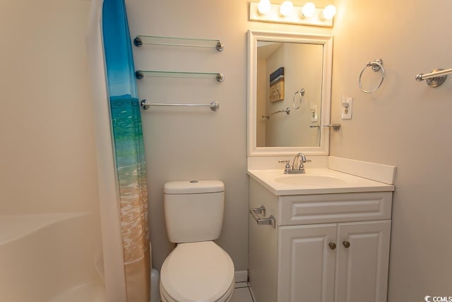 2101 S Ocean Blvd, North Myrtle Beach, SC 29582 - bathroom featuring vanity and a shower with curtain