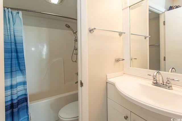 2101 S Ocean Blvd, North Myrtle Beach, SC 29582 - bathroom featuring vanity and shower / bath combo with shower curtain