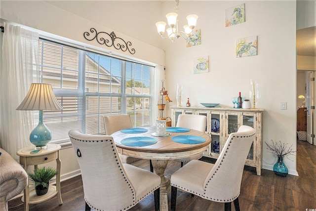 4925 Pond Shoals Ct Unit 202, Myrtle Beach, SC 29579 - dining space with a chandelier and wood finished floors