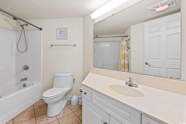 2001 S Ocean Blvd Unit 901, North Myrtle Beach, SC 29582 - full bath featuring vanity, tile patterned floors, and shower / bath combination with curtain