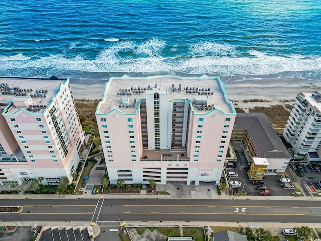 2001 S Ocean Blvd Unit 901, North Myrtle Beach, SC 29582 - drone / aerial view of waterfront with a beach