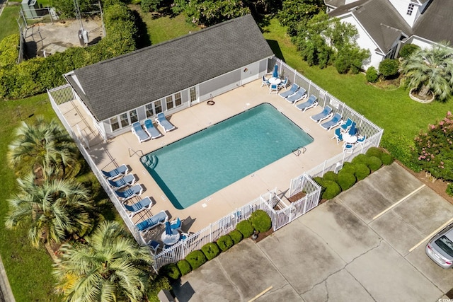 3845 Camden Dr, Myrtle Beach, SC 29588 - bird's eye view of a pool