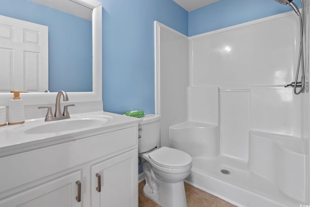 805 Spyderco Rd, Conway, SC 29527 - full bath with vanity, a shower, and tile patterned flooring