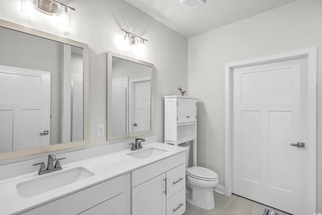 8906 Freya Way Unit 24A, Longs, SC 29568 - bathroom featuring double vanity and tile patterned flooring