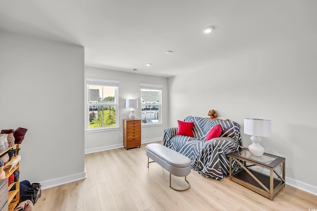 8906 Freya Way Unit 24A, Longs, SC 29568 - living area featuring wood finished floors and recessed lighting