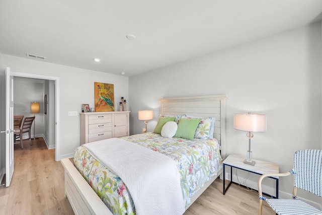 8906 Freya Way Unit 24A, Longs, SC 29568 - bedroom featuring light wood-style flooring and recessed lighting