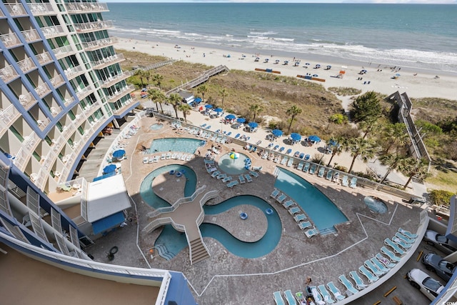 304 N Ocean Blvd Unit 1402, North Myrtle Beach, SC 29582 - aerial overview of property's location with expansive beach