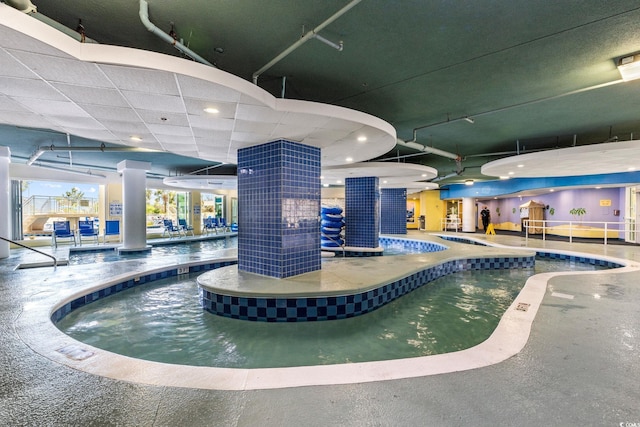 304 N Ocean Blvd Unit 1402, North Myrtle Beach, SC 29582 - indoor pool featuring an indoor hot tub